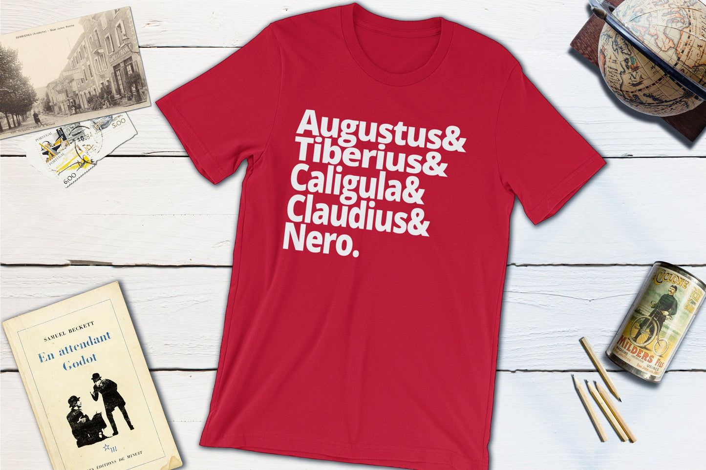 Hail Caesar! Roman Emperors Shirt - Augustus, Tiberius, Caligula, Claudius and Nero-Unisex T-shirt-Yesteeyear