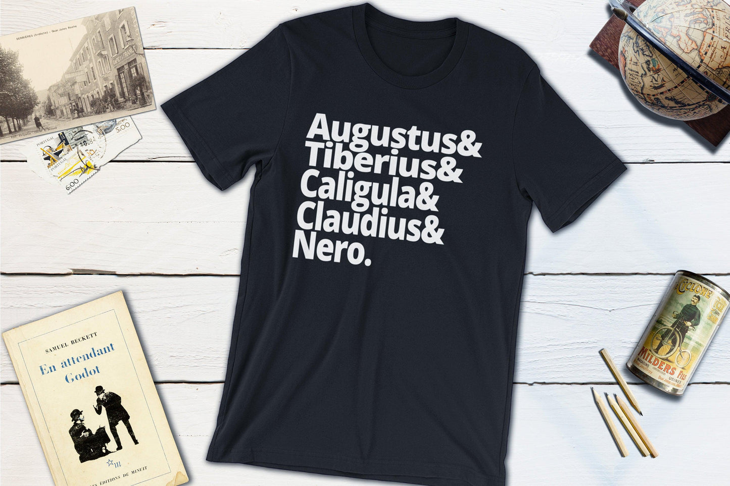 Hail Caesar! Roman Emperors Shirt - Augustus, Tiberius, Caligula, Claudius and Nero-Unisex T-shirt-Yesteeyear