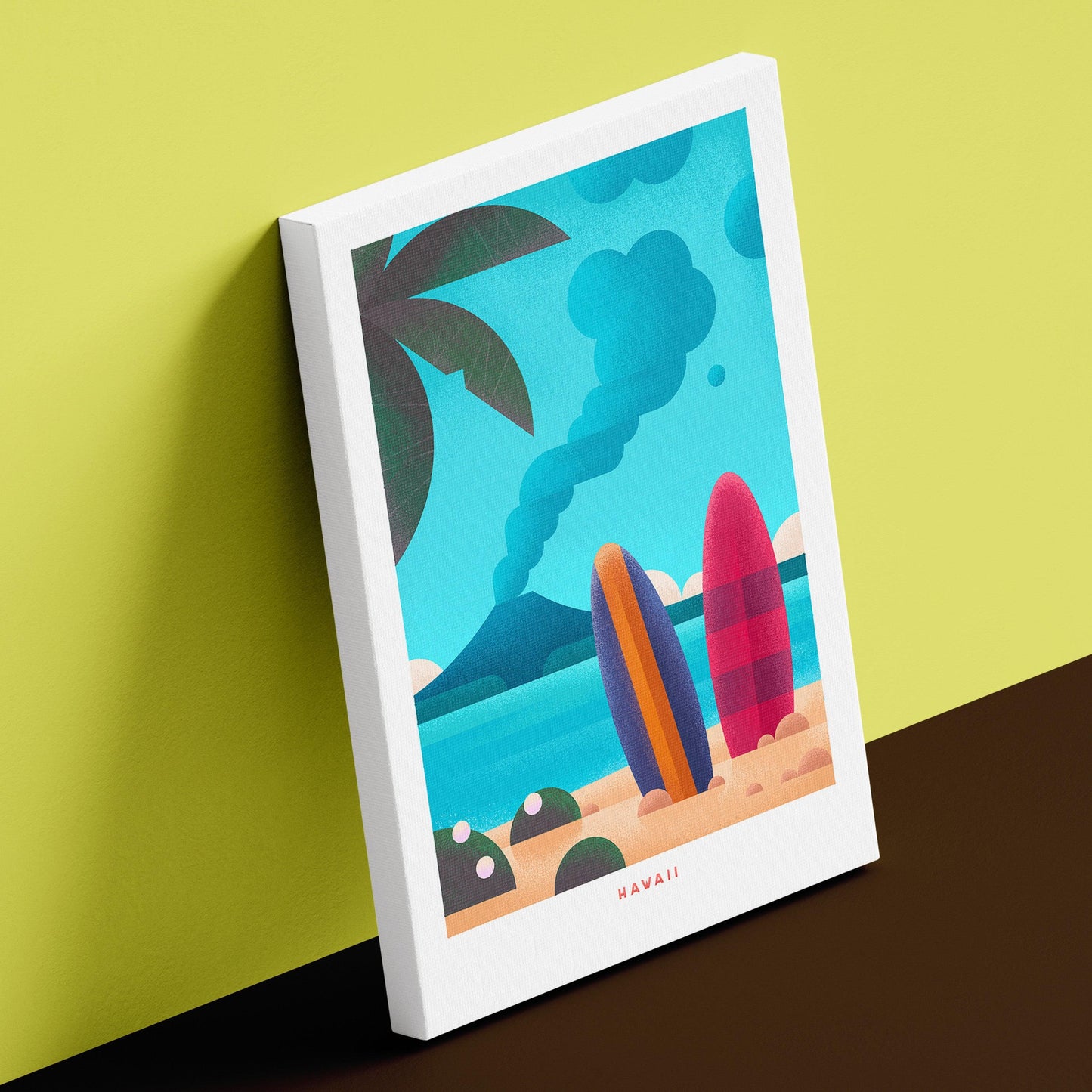 Hawaii Travel Poster Canvas-Canvas-Yesteeyear