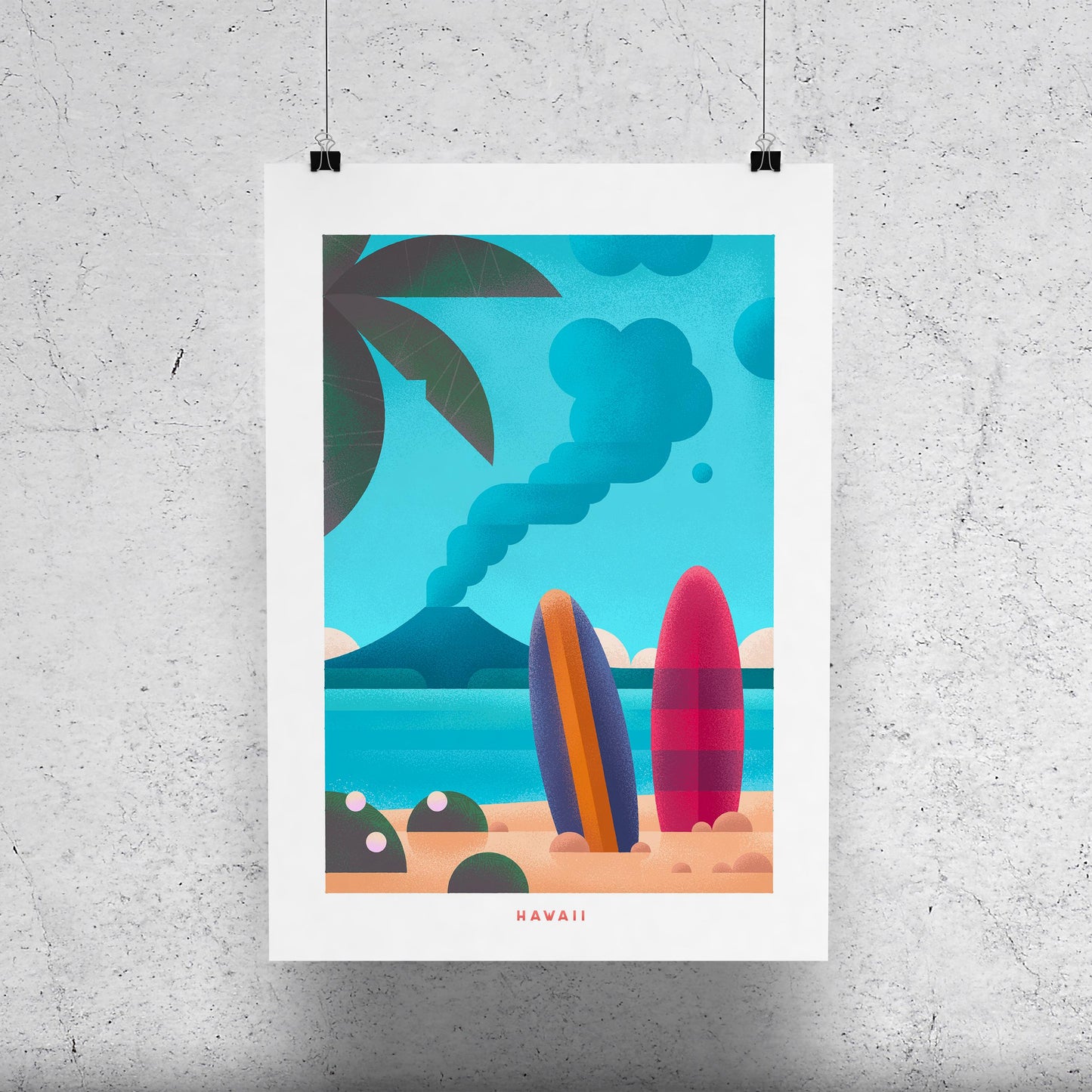 Hawaii Travel Poster Print-Poster-Yesteeyear