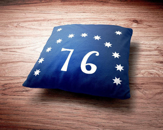 Historic Bennington Flag Throw Pillow-Throw Pillow-Yesteeyear