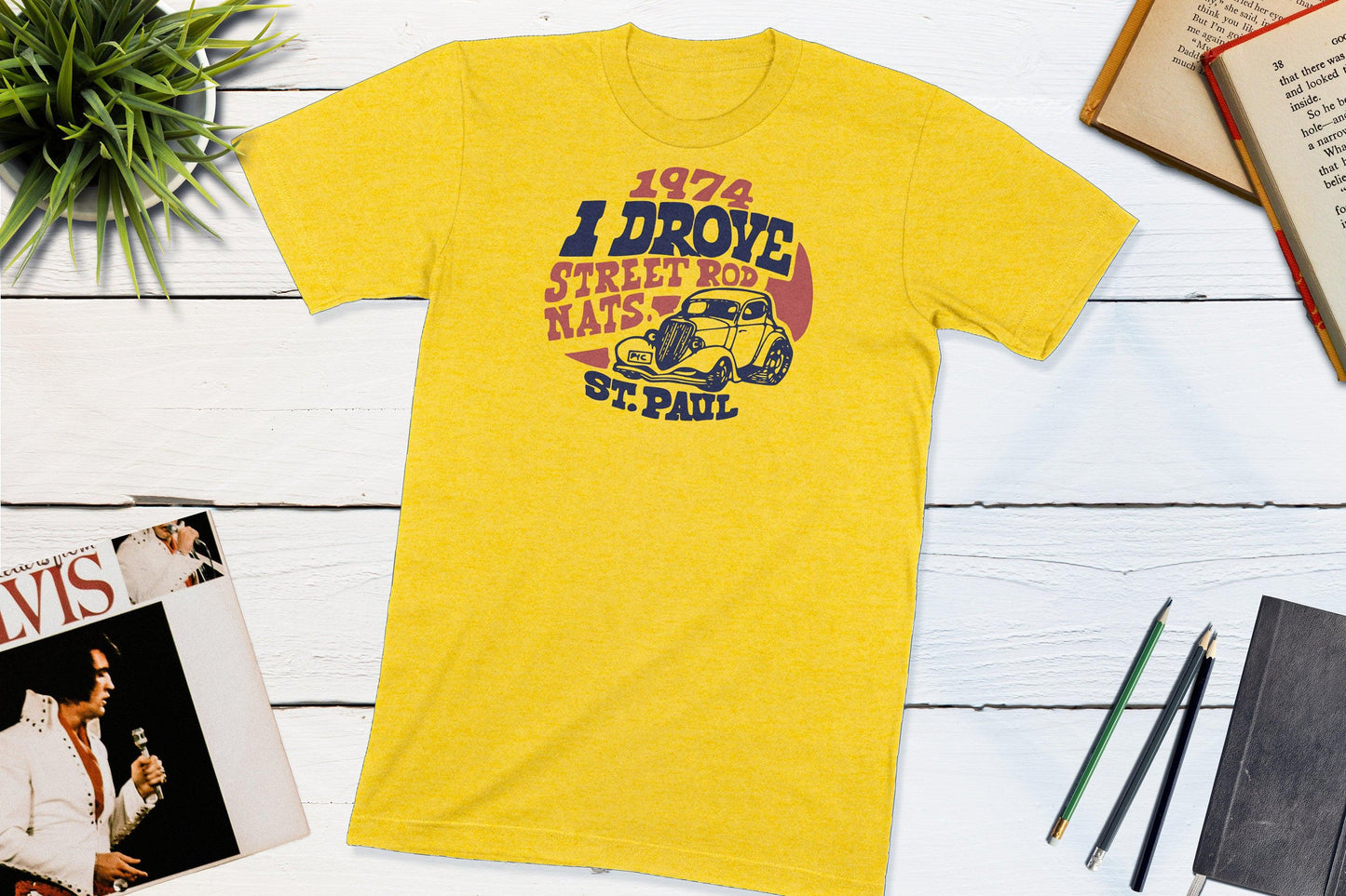 I Drove Street Rods Nationals at St Paul Minnesota 1974-Unisex T-shirt-Yesteeyear