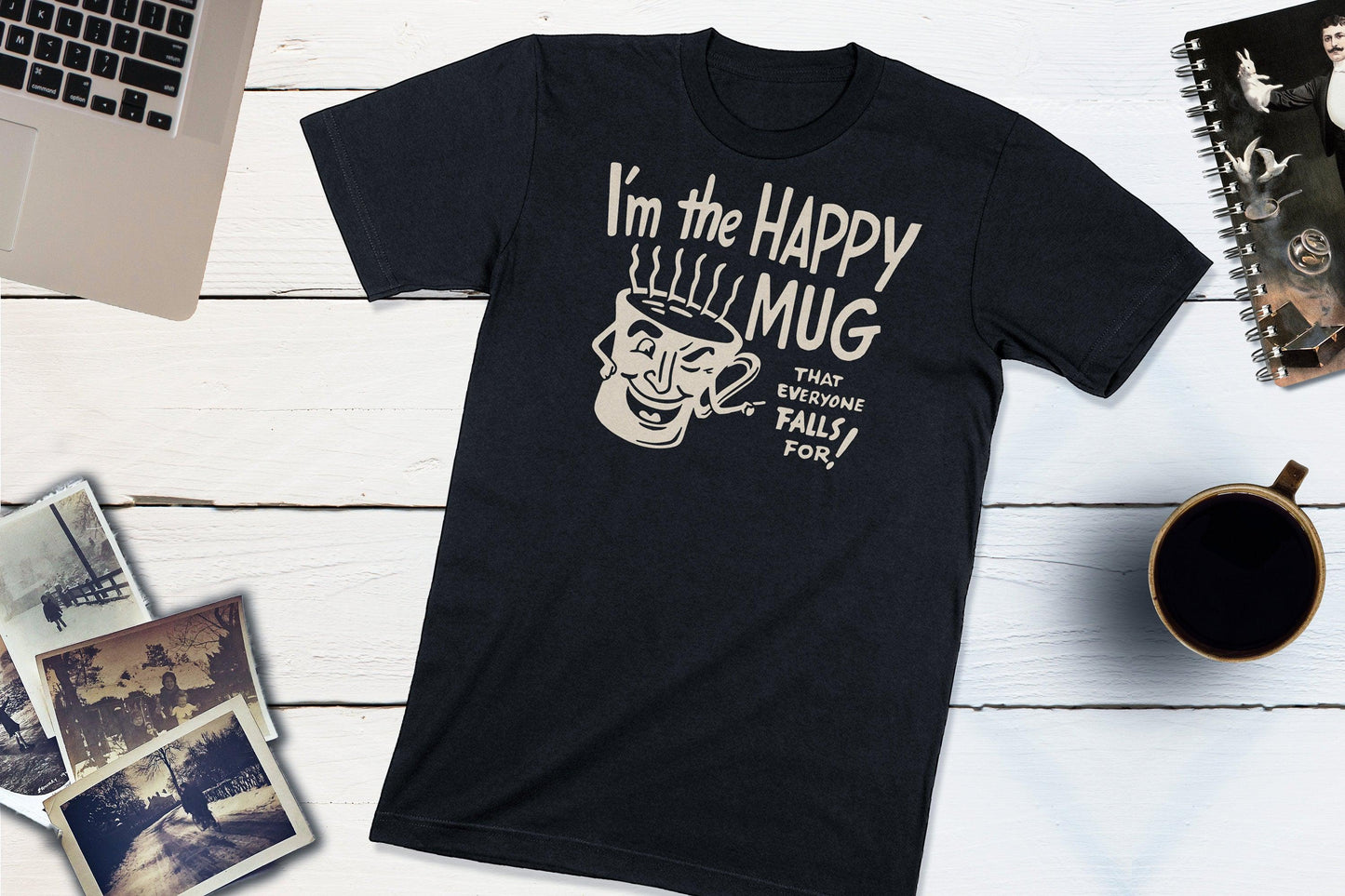 I'm The Happy Mug - Dennie's Diner Monticello Indiana Vintage Matchbook Shirt-Unisex T-shirt-Yesteeyear