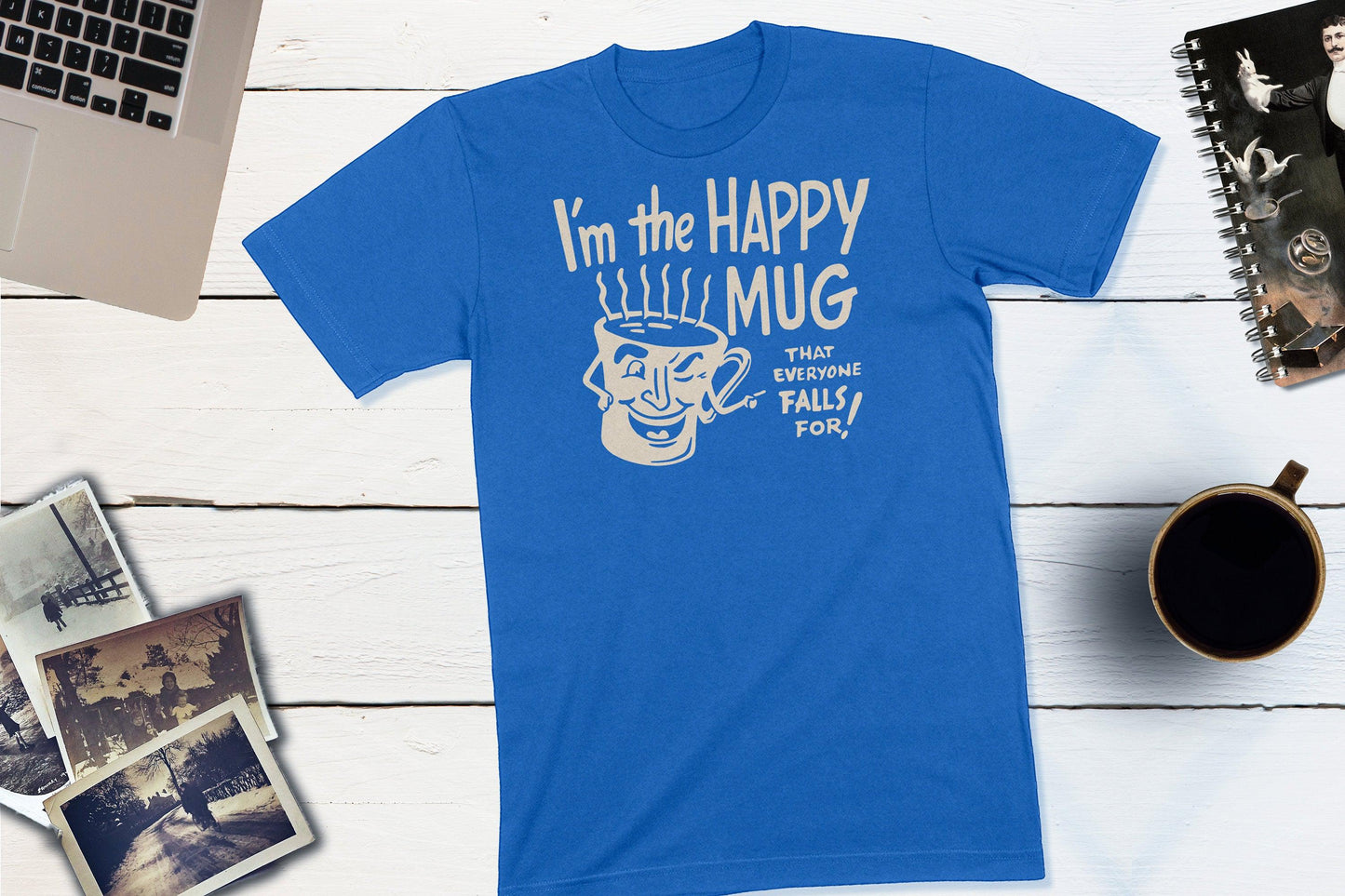 I'm The Happy Mug - Dennie's Diner Monticello Indiana Vintage Matchbook Shirt-Unisex T-shirt-Yesteeyear