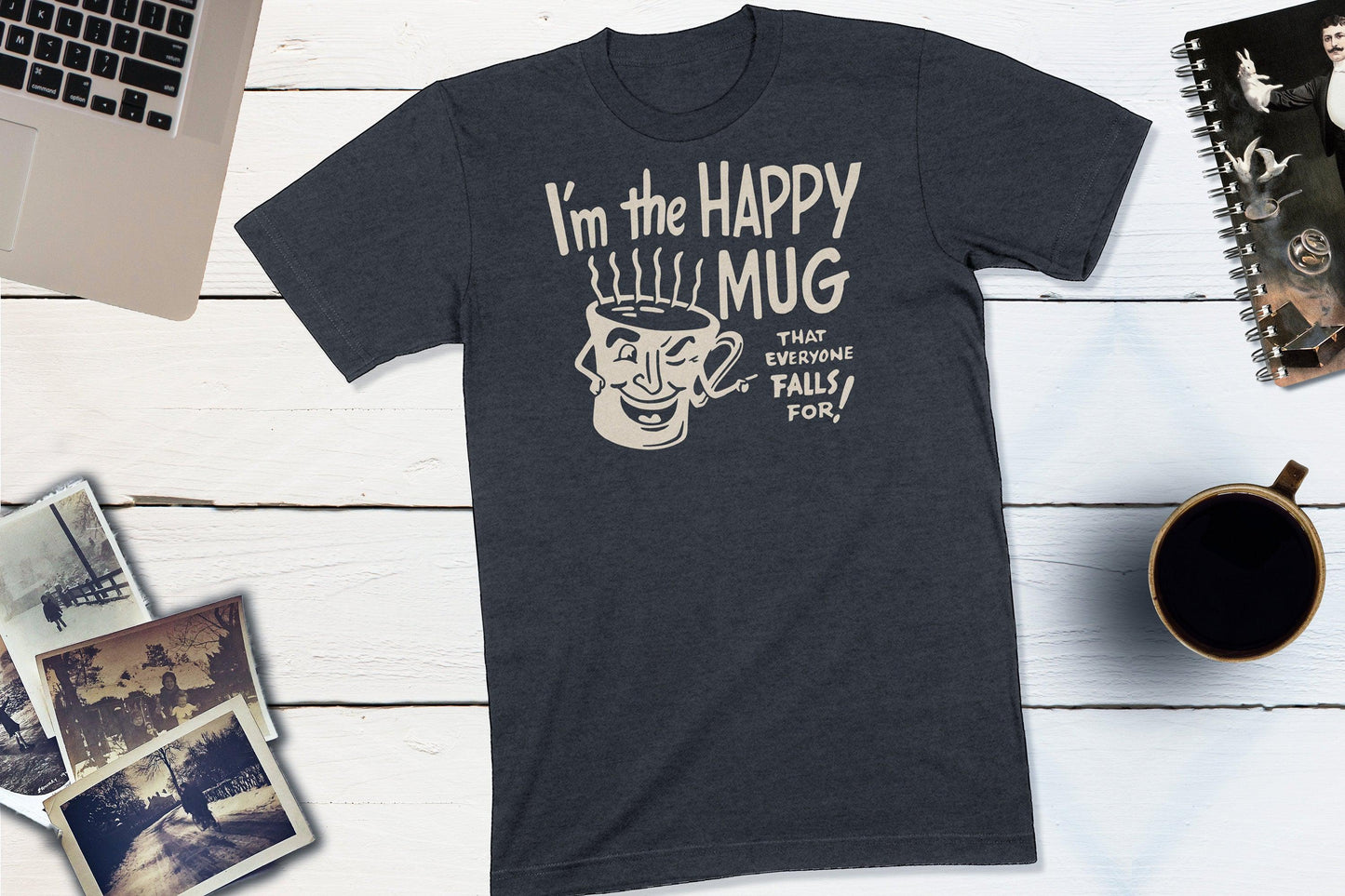 I'm The Happy Mug - Dennie's Diner Monticello Indiana Vintage Matchbook Shirt-Unisex T-shirt-Yesteeyear