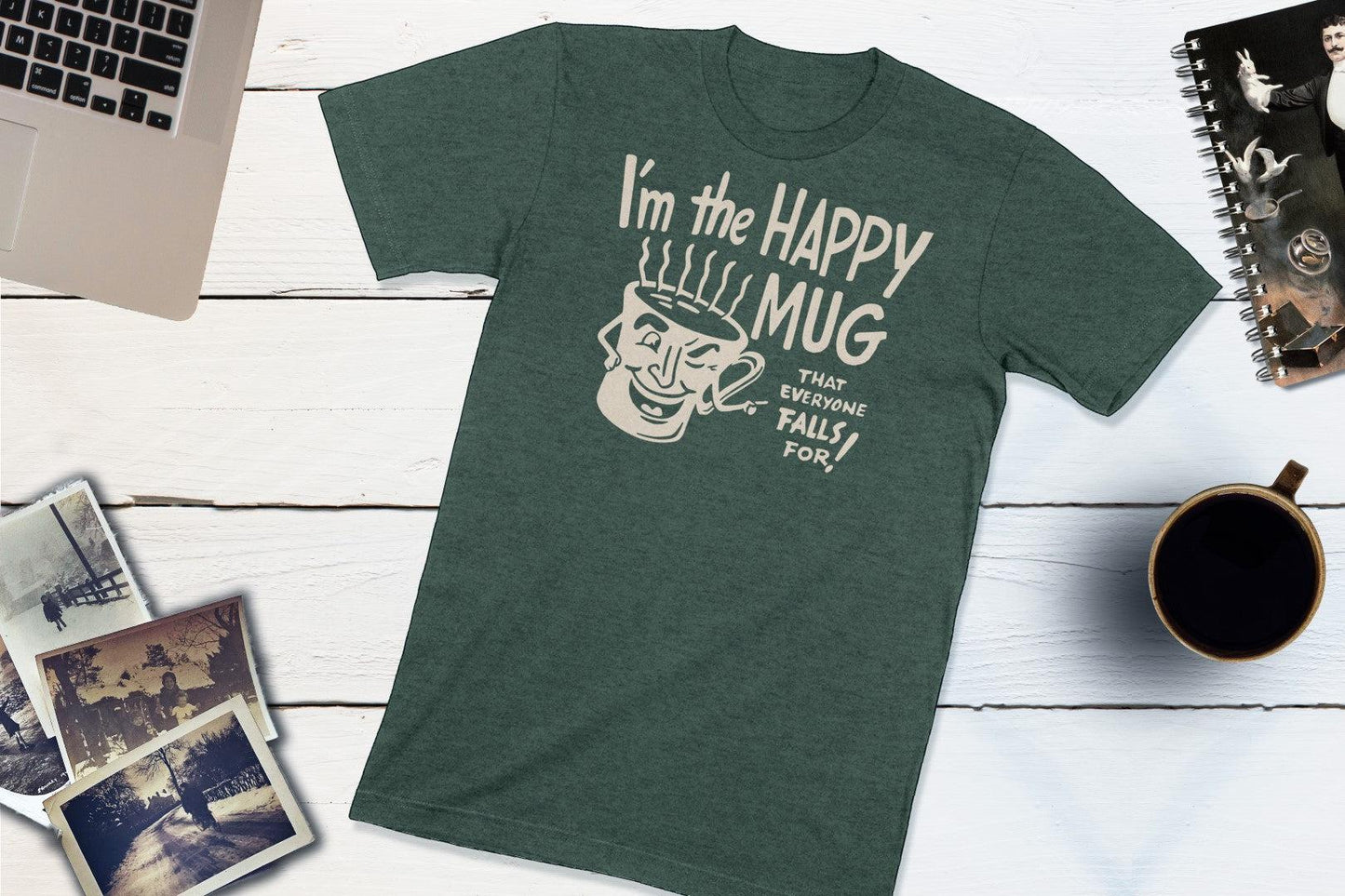 I'm The Happy Mug - Dennie's Diner Monticello Indiana Vintage Matchbook Shirt-Unisex T-shirt-Yesteeyear