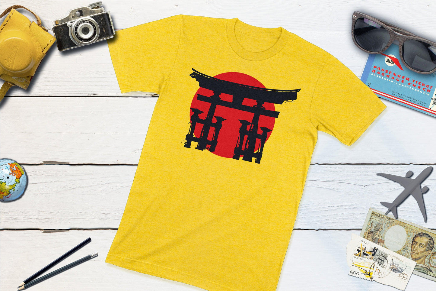 Japanese Historic Shinto Shrine Shirt-Unisex T-shirt-Yesteeyear