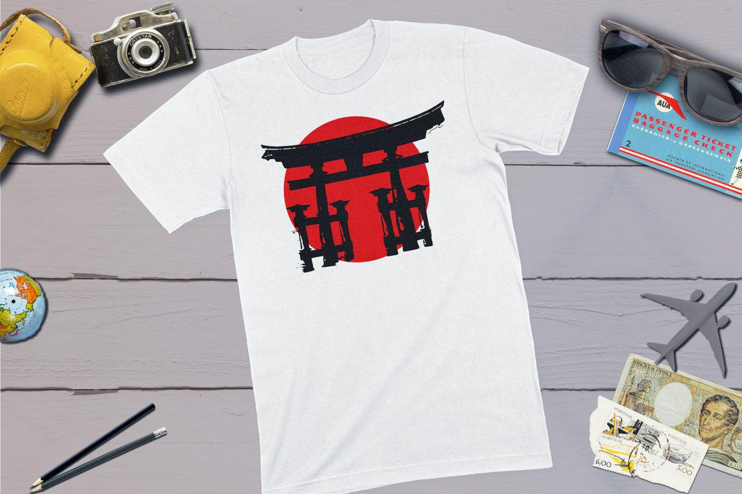 Japanese Historic Shinto Shrine Shirt-Unisex T-shirt-Yesteeyear