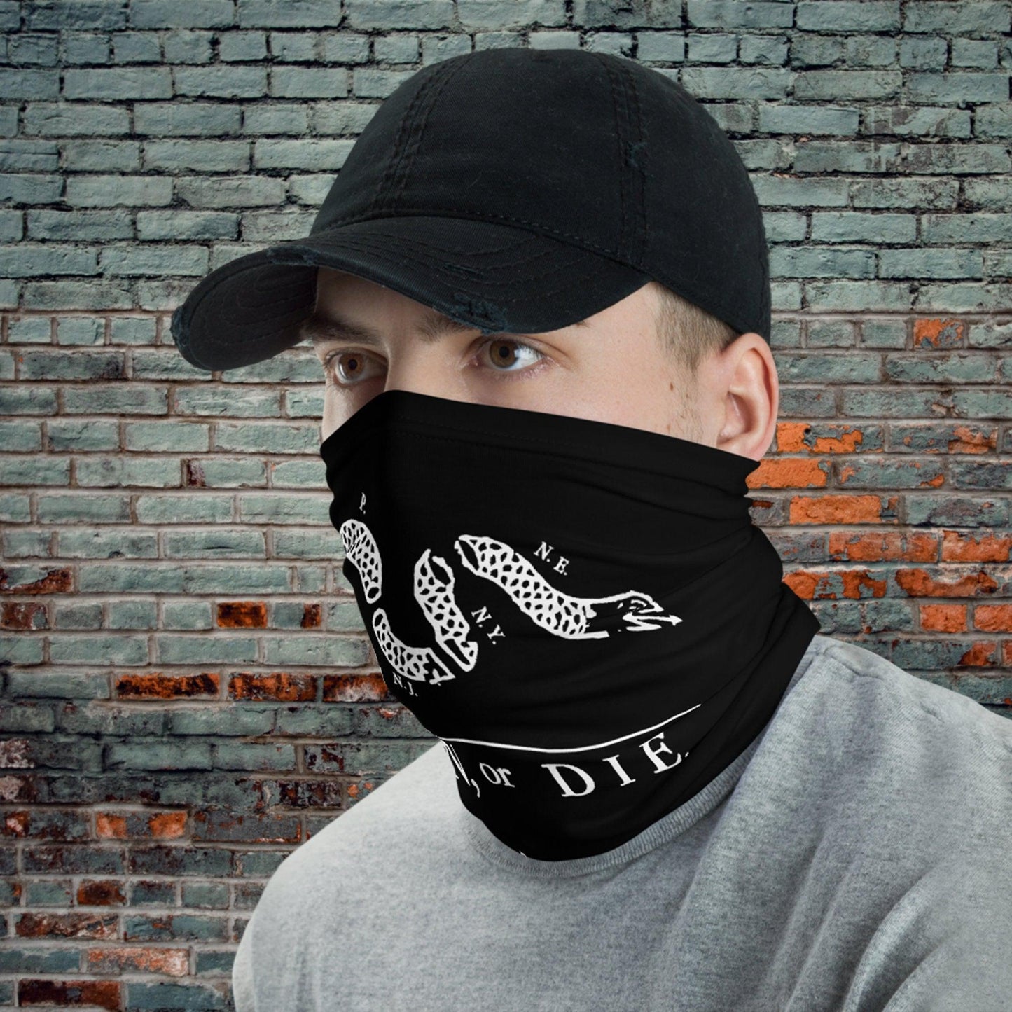 Join Or Die Pamphlet Neck Gaiter-Neck Gaiter-Yesteeyear