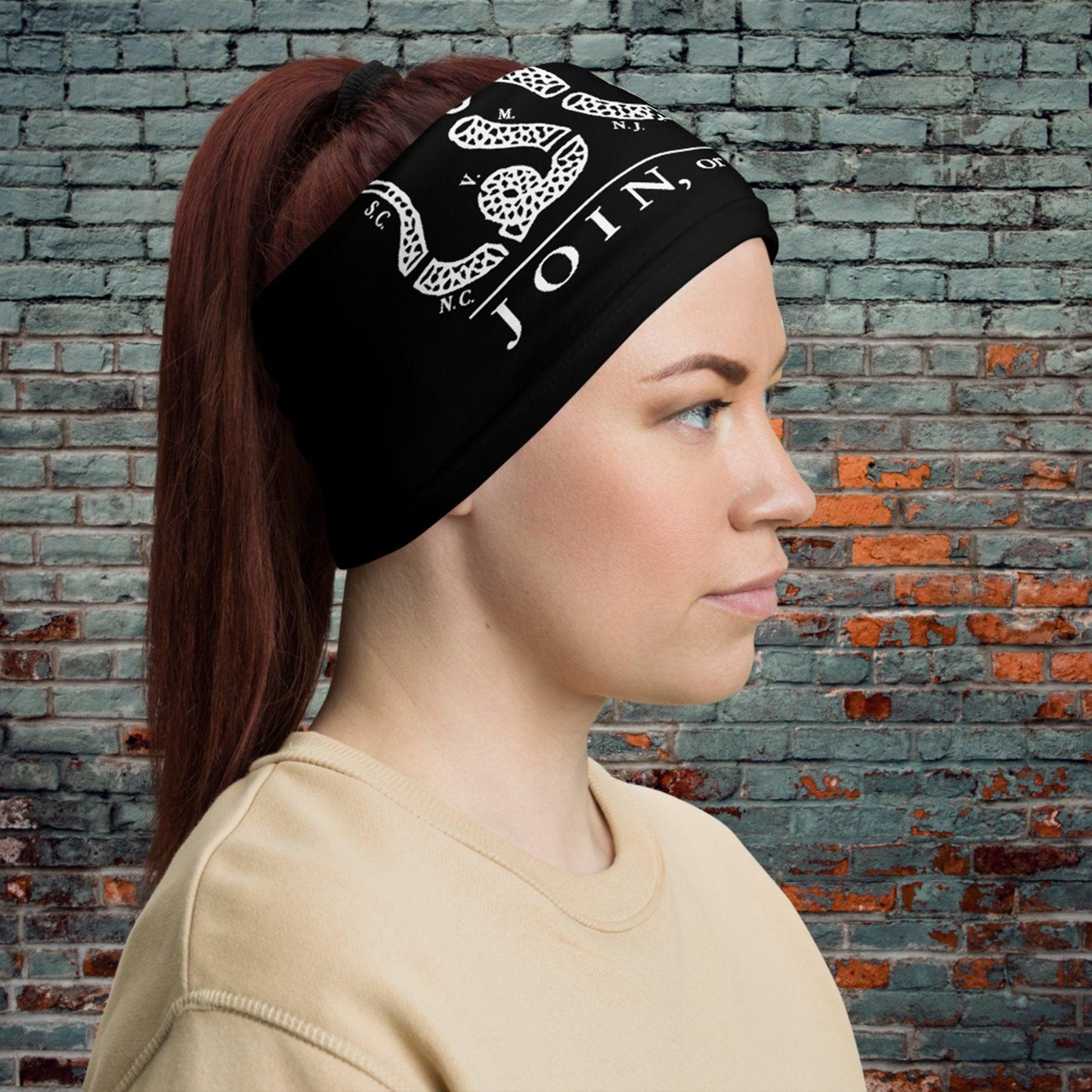 Join Or Die Pamphlet Neck Gaiter-Neck Gaiter-Yesteeyear