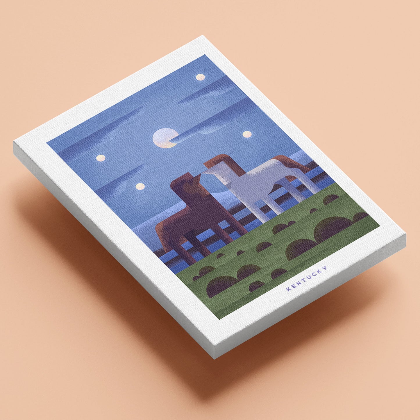 Kentucky Travel Poster Canvas-Canvas-Yesteeyear