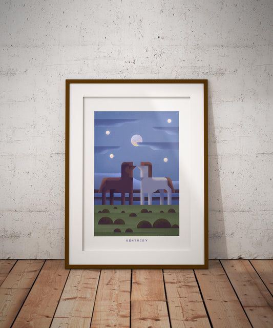 Kentucky Travel Poster Print-Poster-Yesteeyear