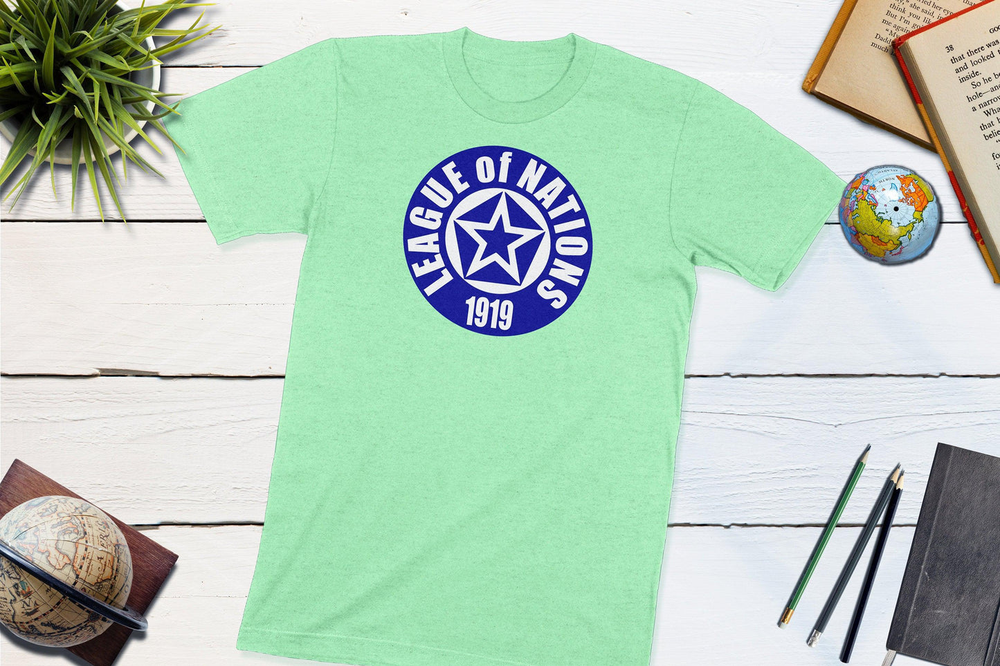 League of Nations 1919 World History-Unisex T-shirt-Yesteeyear
