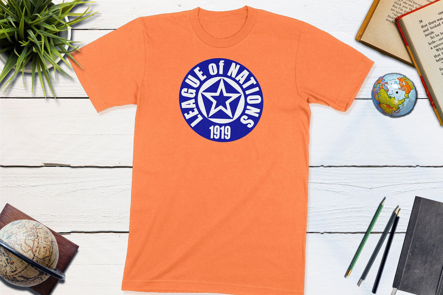 League of Nations 1919 World History-Unisex T-shirt-Yesteeyear