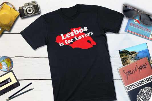 Lesbos Is For Lovers - Greek Island Shirt-Unisex T-shirt-Yesteeyear