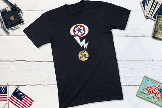 Manhattan District Army Shoulder Sleeve Insignia - Atomic Bomb Project-Unisex T-shirt-Yesteeyear