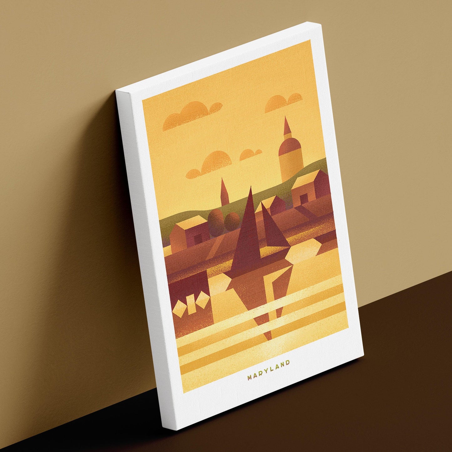 Maryland Travel Poster Canvas-Canvas-Yesteeyear