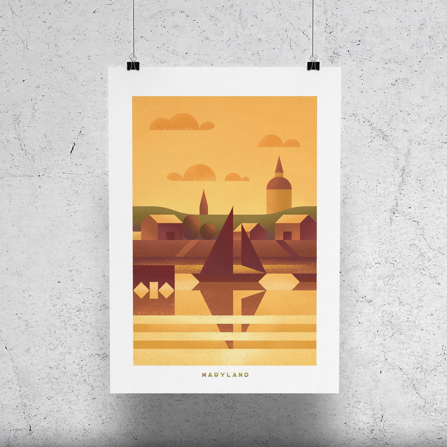 Maryland Travel Poster Print-Poster-Yesteeyear