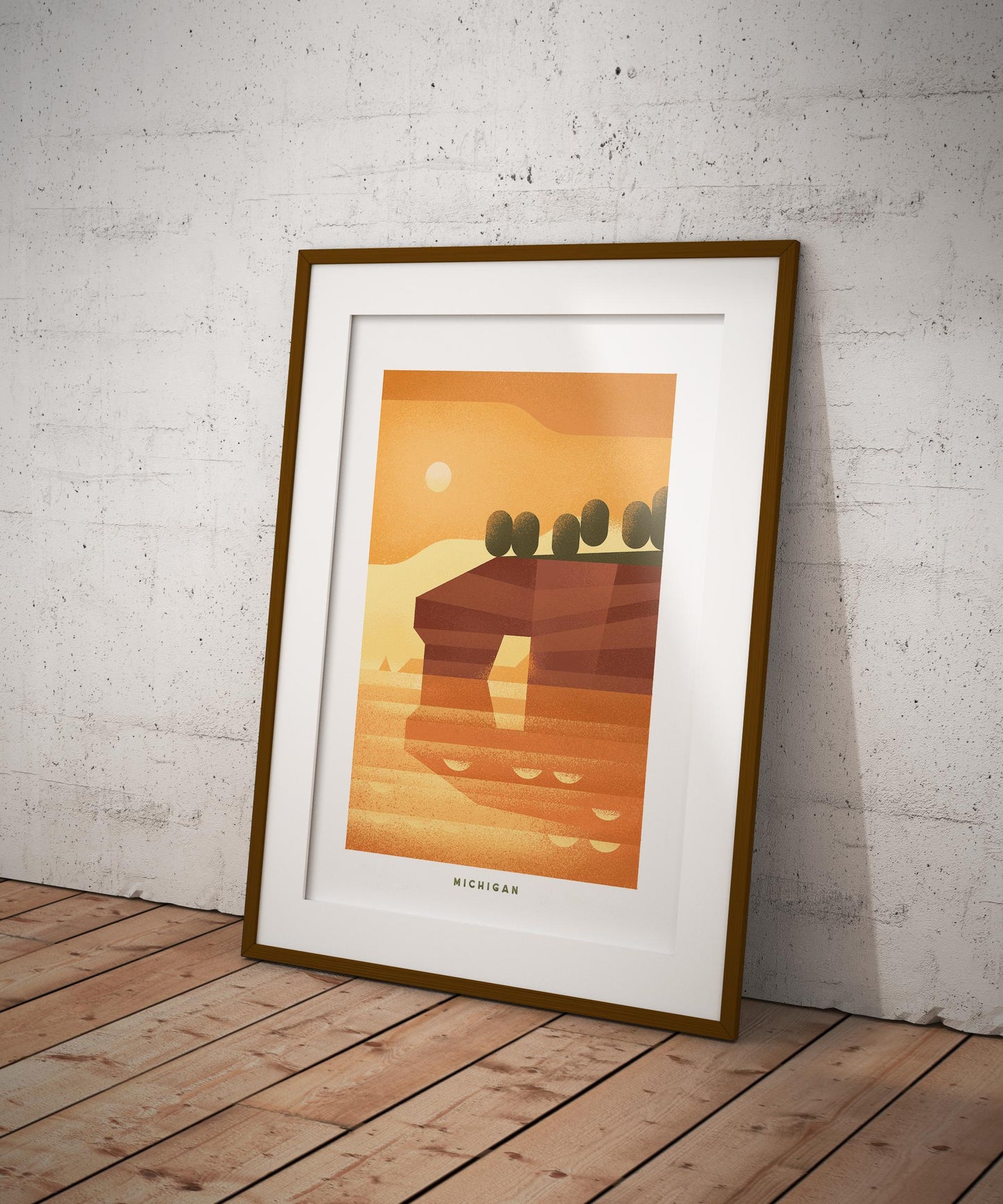 Michigan Travel Poster Print-Poster-Yesteeyear