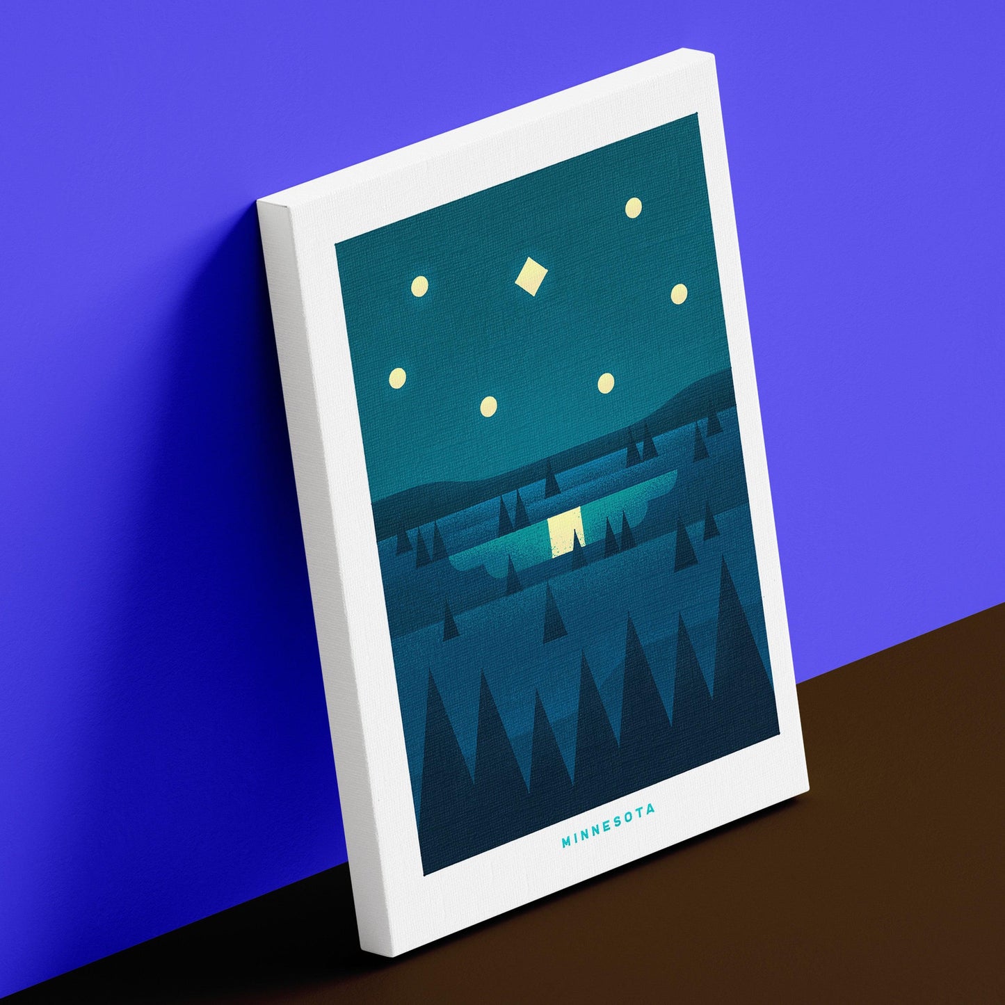 Minnesota Travel Poster Canvas-Canvas-Yesteeyear