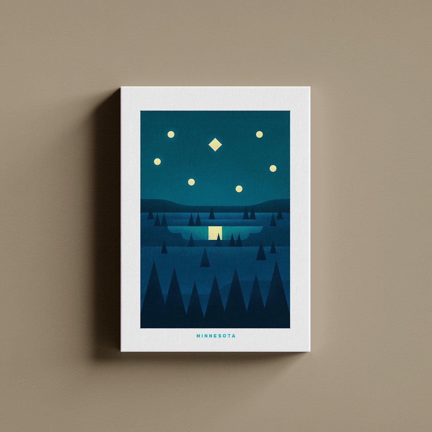 Minnesota Travel Poster Canvas-Canvas-Yesteeyear