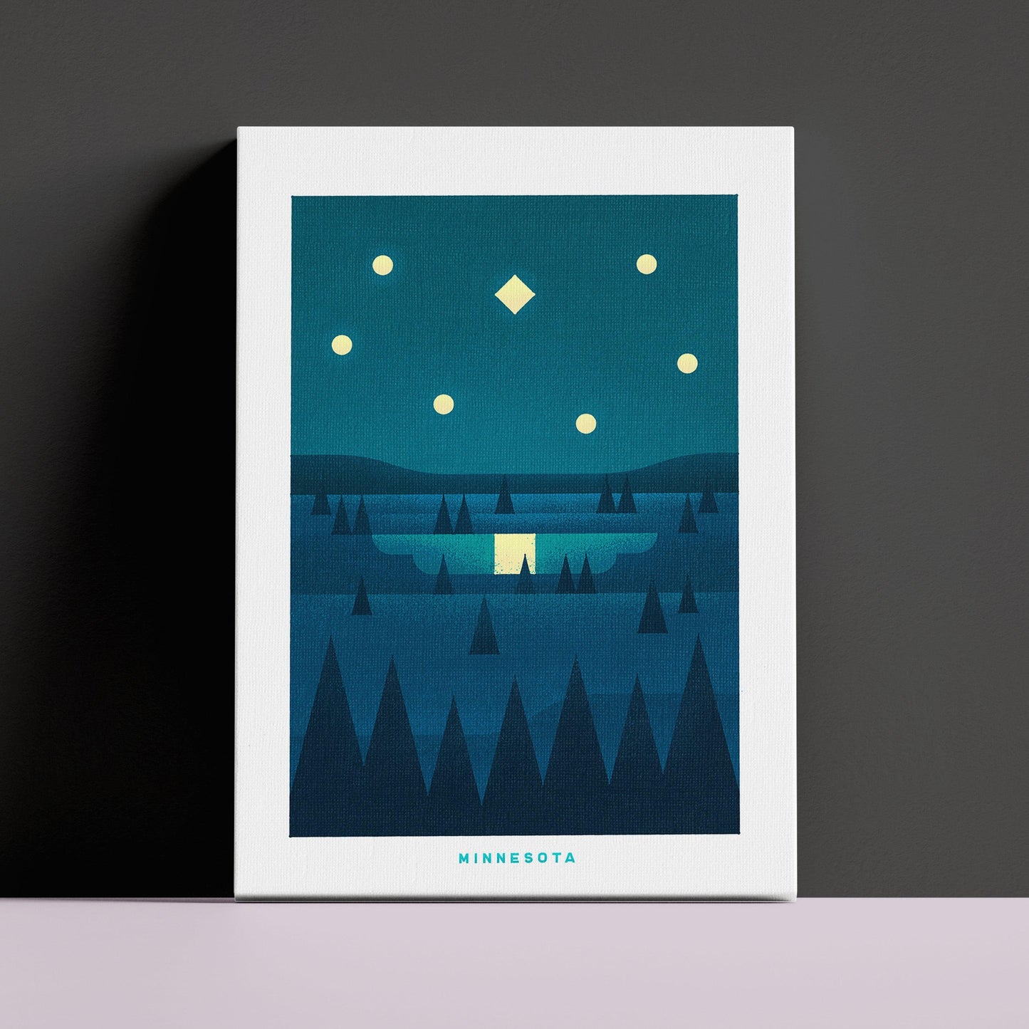 Minnesota Travel Poster Canvas-Canvas-Yesteeyear