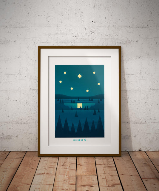 Minnesota Travel Poster Print-Poster-Yesteeyear