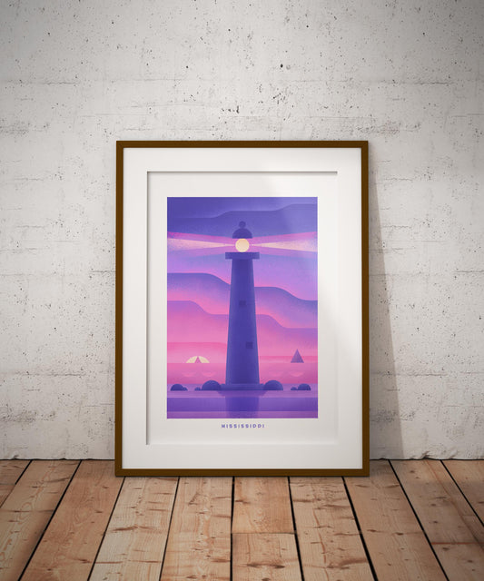 Mississippi Travel Poster Print-Poster-Yesteeyear