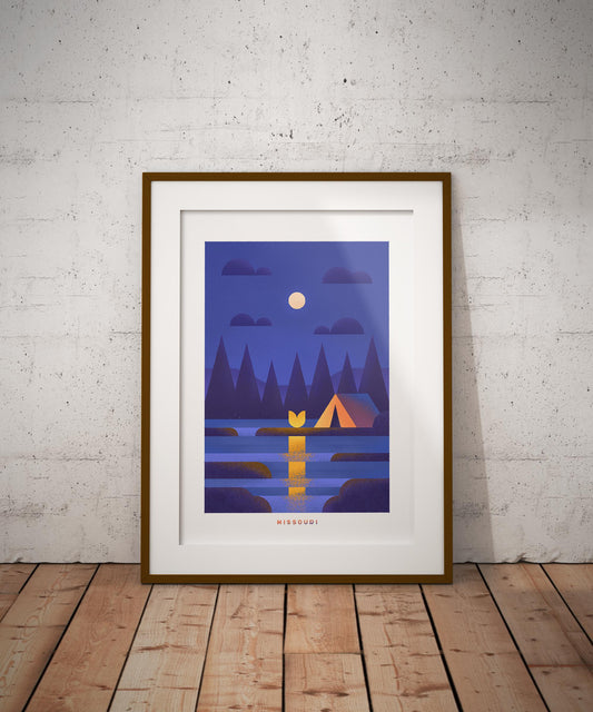 Missouri Travel Poster Print-Poster-Yesteeyear