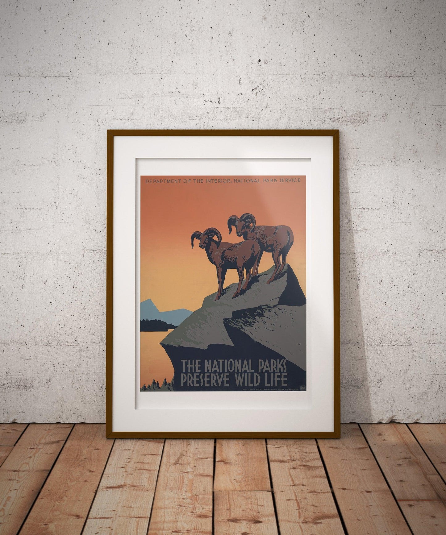National Parks Preserve Wildlife WPA Poster Print-Poster-Yesteeyear