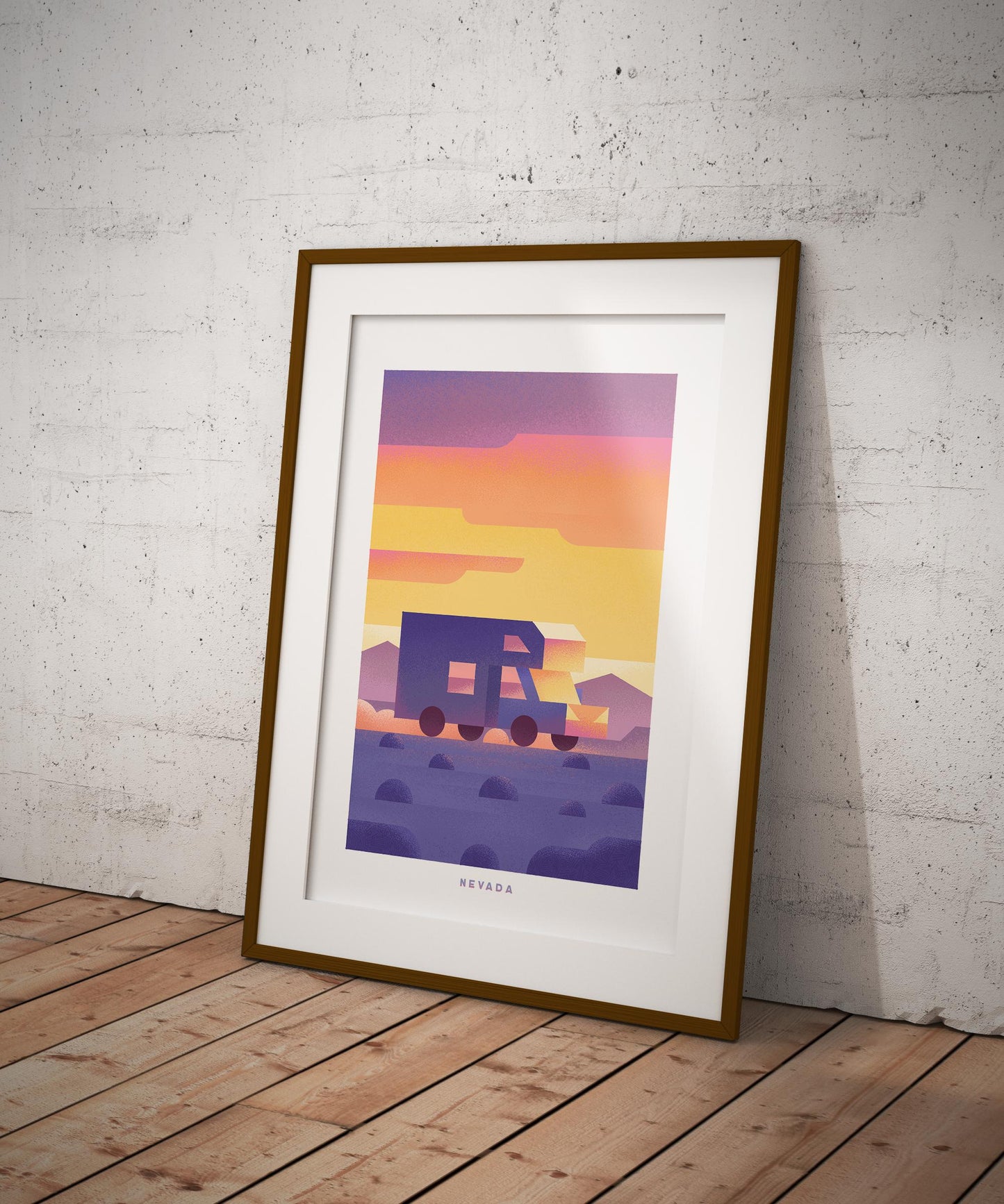 Nevada Travel Poster Print-Poster-Yesteeyear