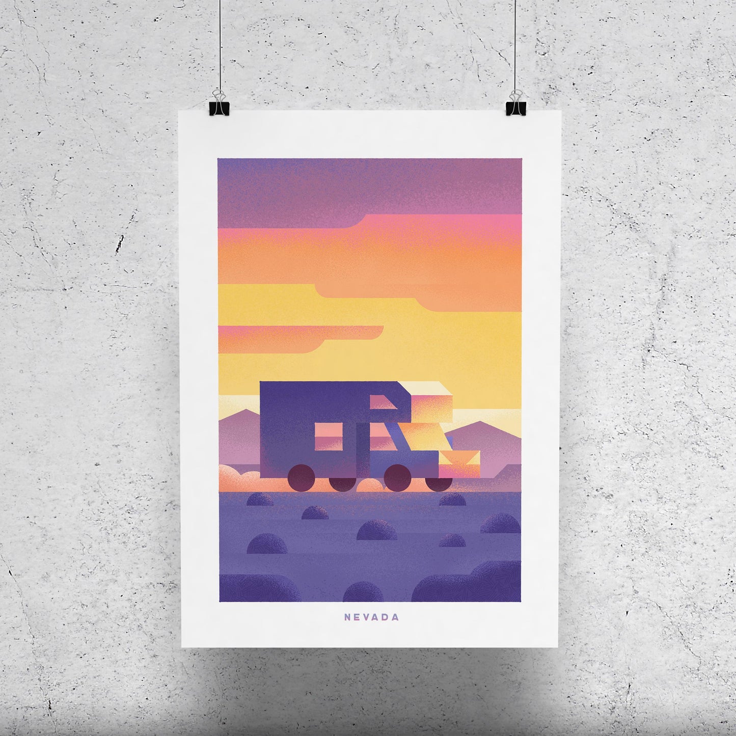 Nevada Travel Poster Print-Poster-Yesteeyear