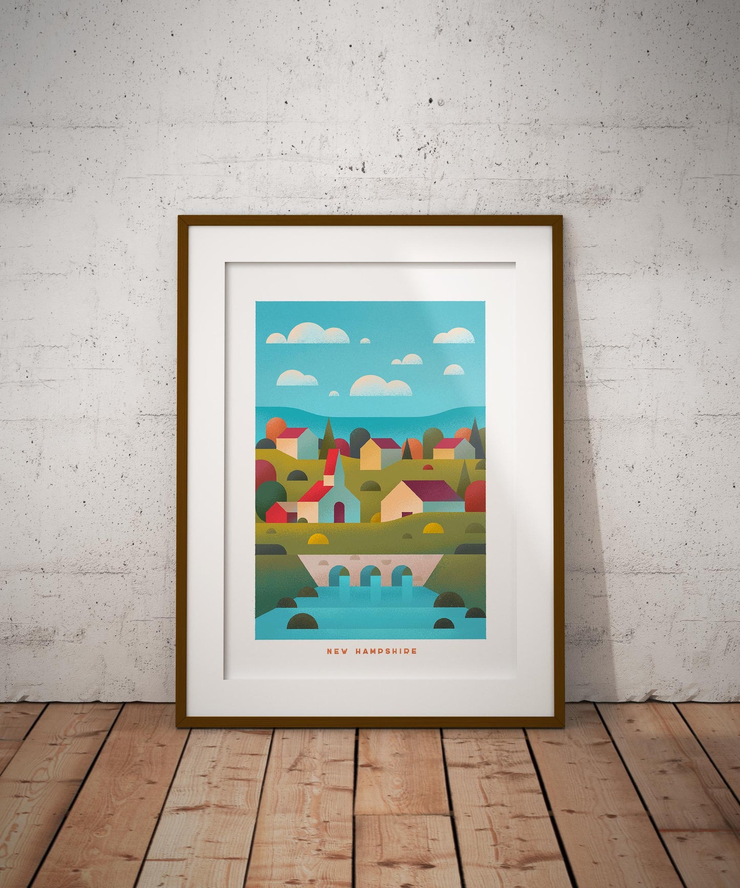 New Hampshire Travel Poster Print-Poster-Yesteeyear