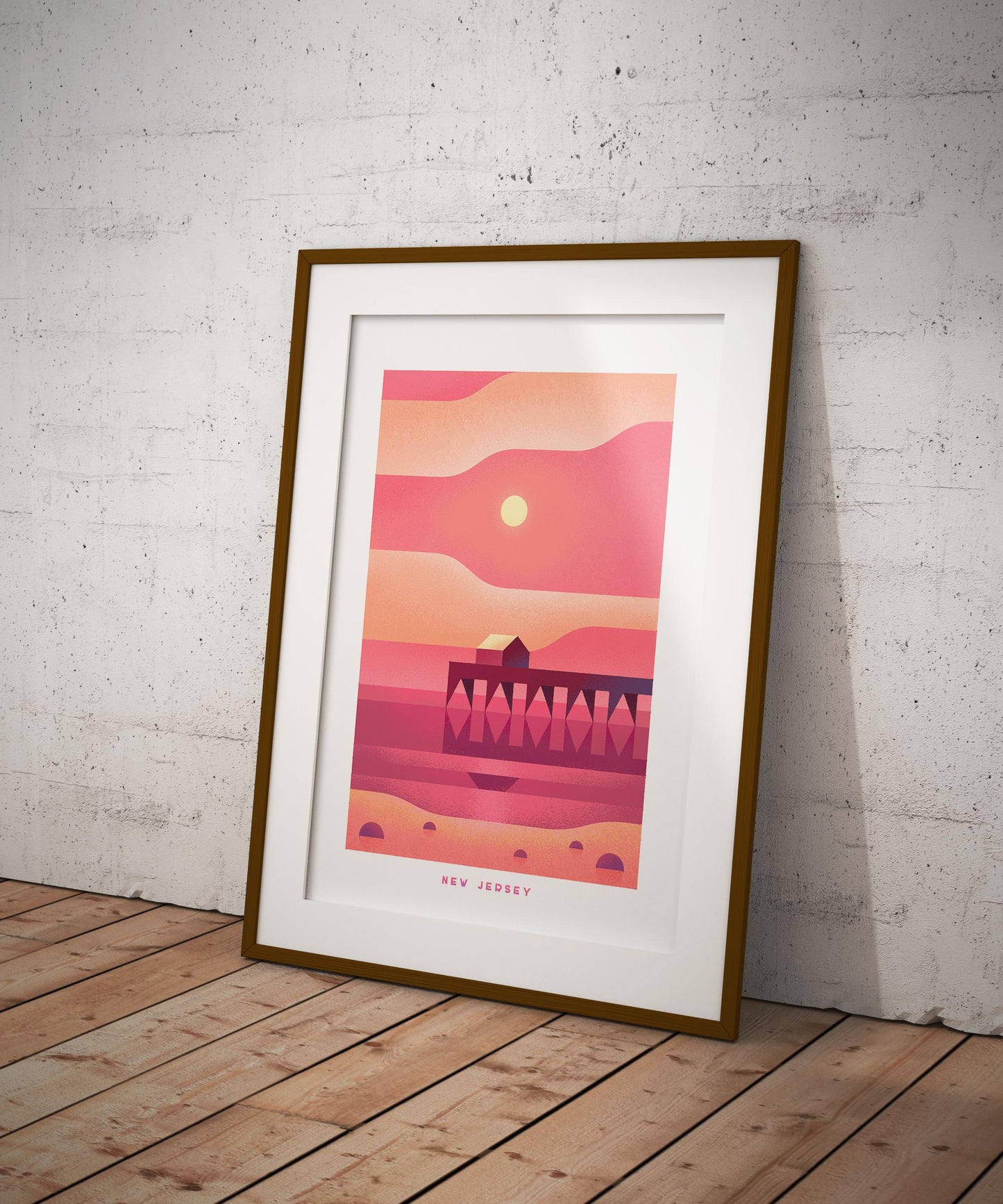 New Jersey Travel Poster Print-Poster-Yesteeyear