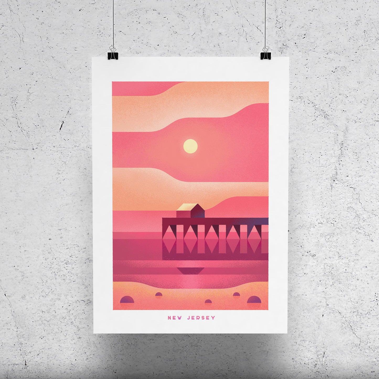 New Jersey Travel Poster Print-Poster-Yesteeyear