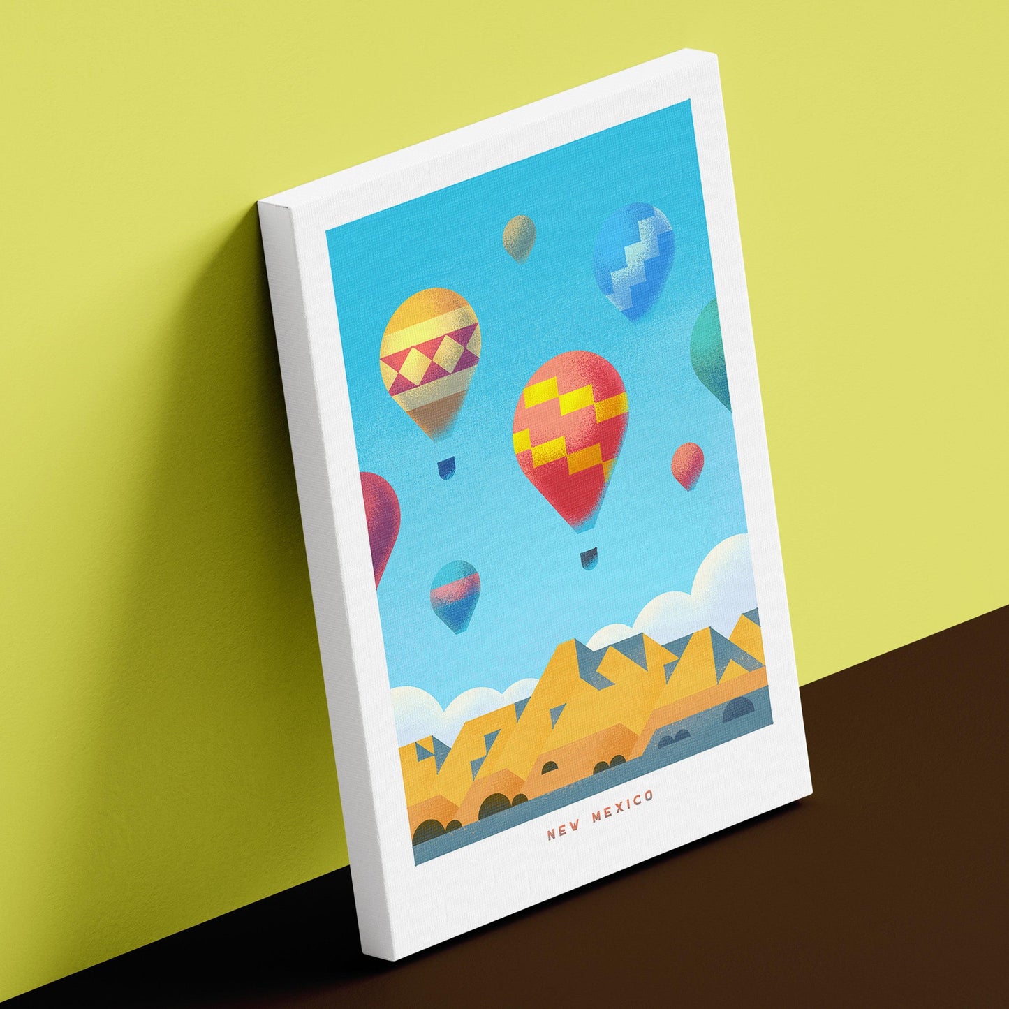 New Mexico Travel Poster Canvas-Canvas-Yesteeyear