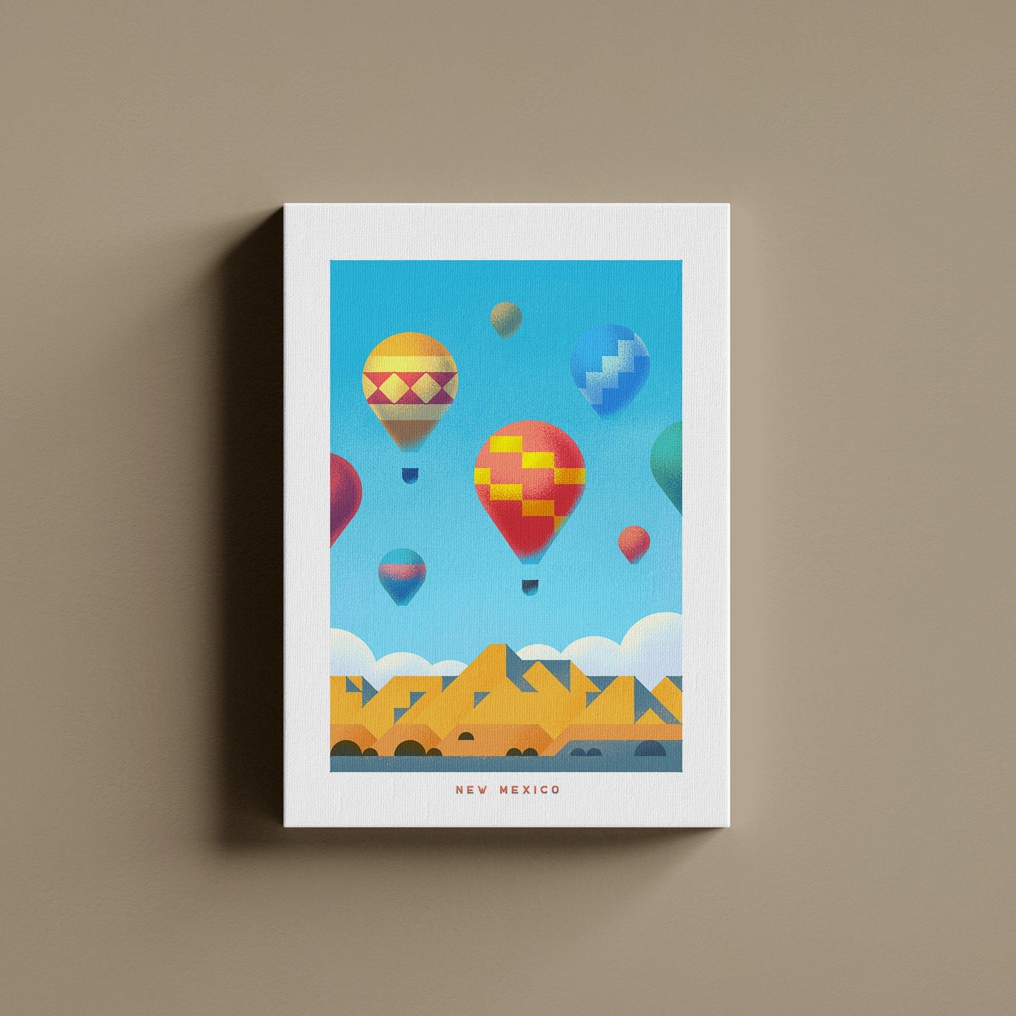 New Mexico Travel Poster Canvas-Canvas-Yesteeyear
