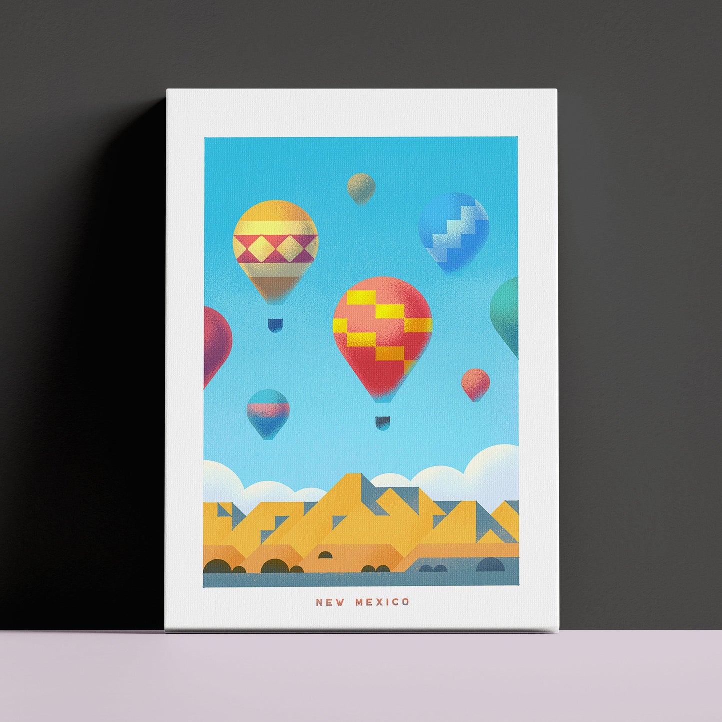 New Mexico Travel Poster Canvas-Canvas-Yesteeyear