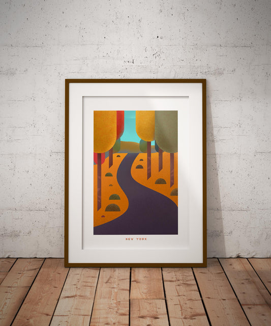 New York Travel Poster Print-Poster-Yesteeyear