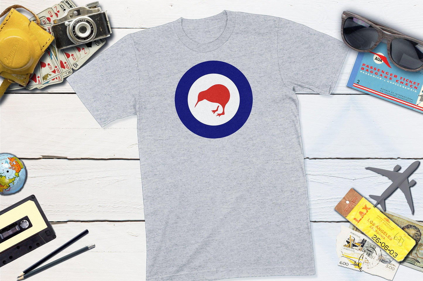 New Zealand Roundel - RNZAF Kiwi-Unisex T-shirt-Yesteeyear