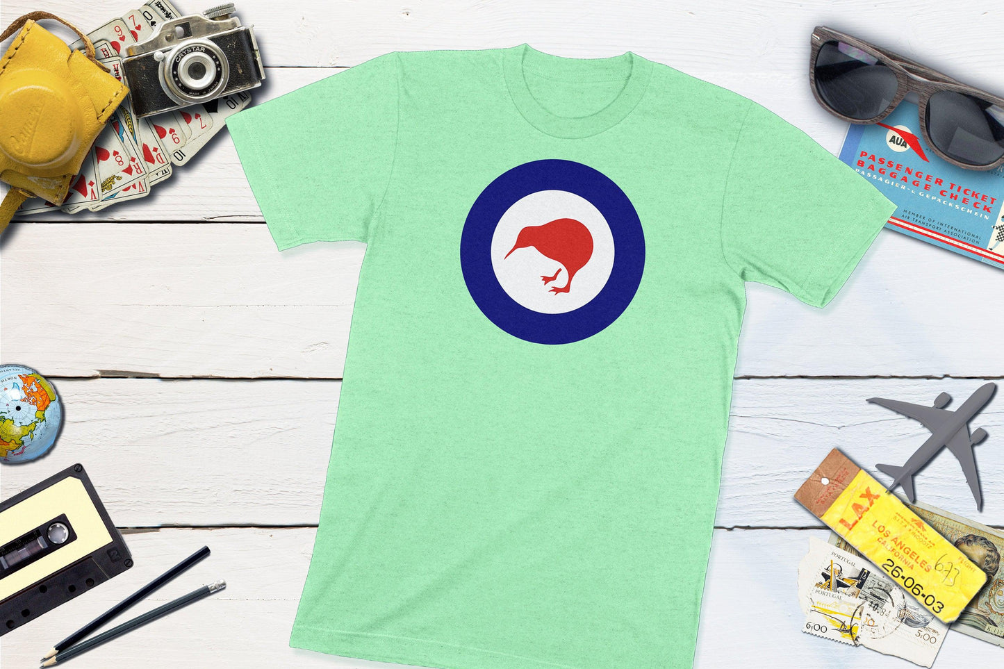 New Zealand Roundel - RNZAF Kiwi-Unisex T-shirt-Yesteeyear