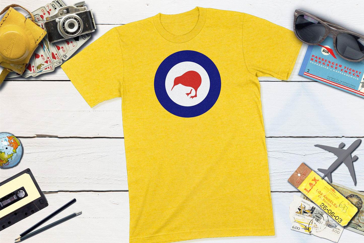 New Zealand Roundel - RNZAF Kiwi-Unisex T-shirt-Yesteeyear