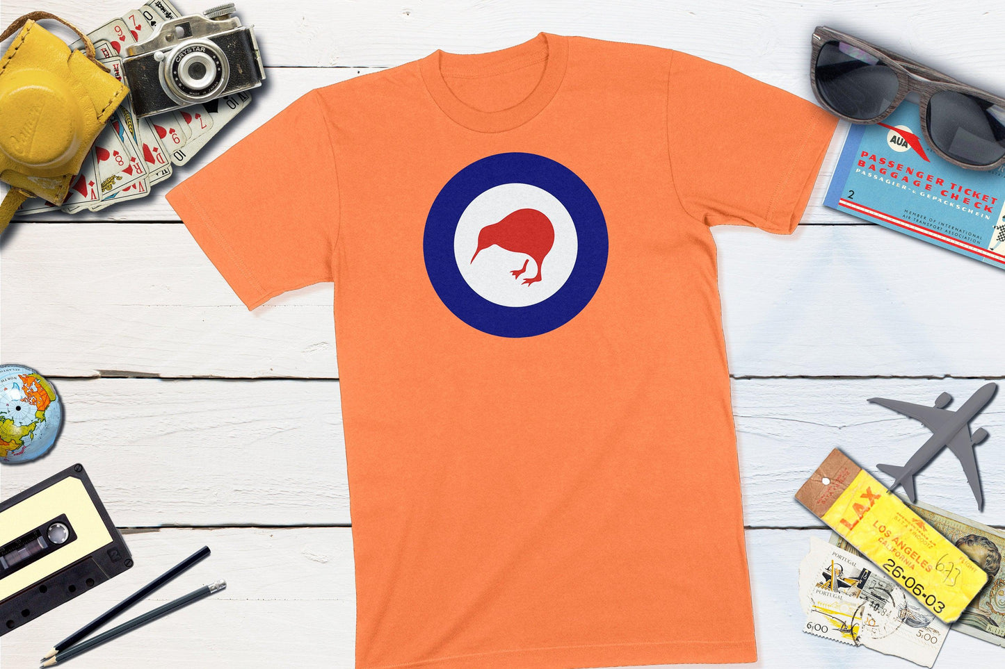 New Zealand Roundel - RNZAF Kiwi-Unisex T-shirt-Yesteeyear