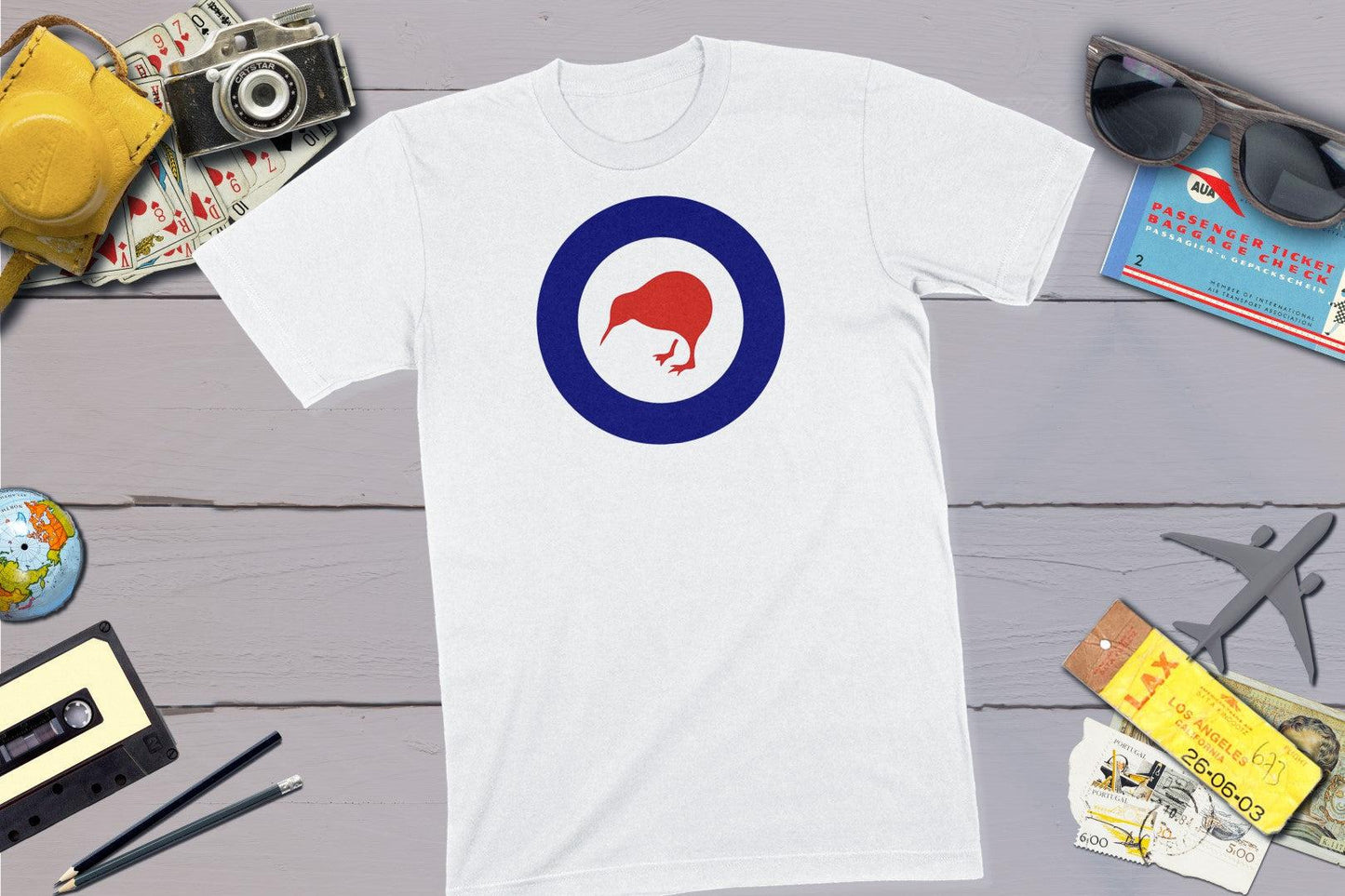 New Zealand Roundel - RNZAF Kiwi-Unisex T-shirt-Yesteeyear