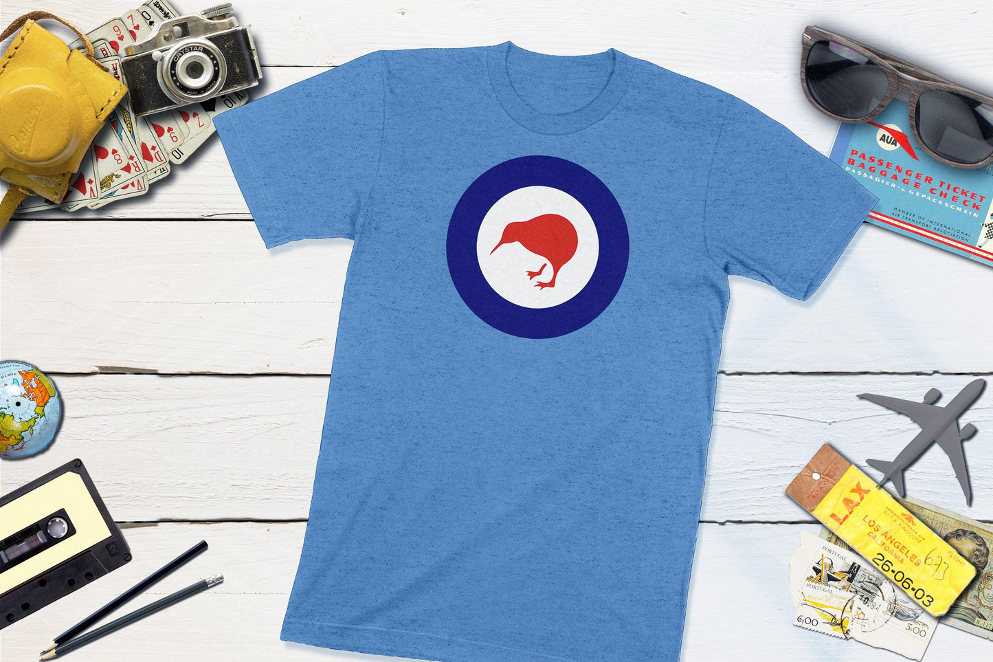 New Zealand Roundel - RNZAF Kiwi-Unisex T-shirt-Yesteeyear