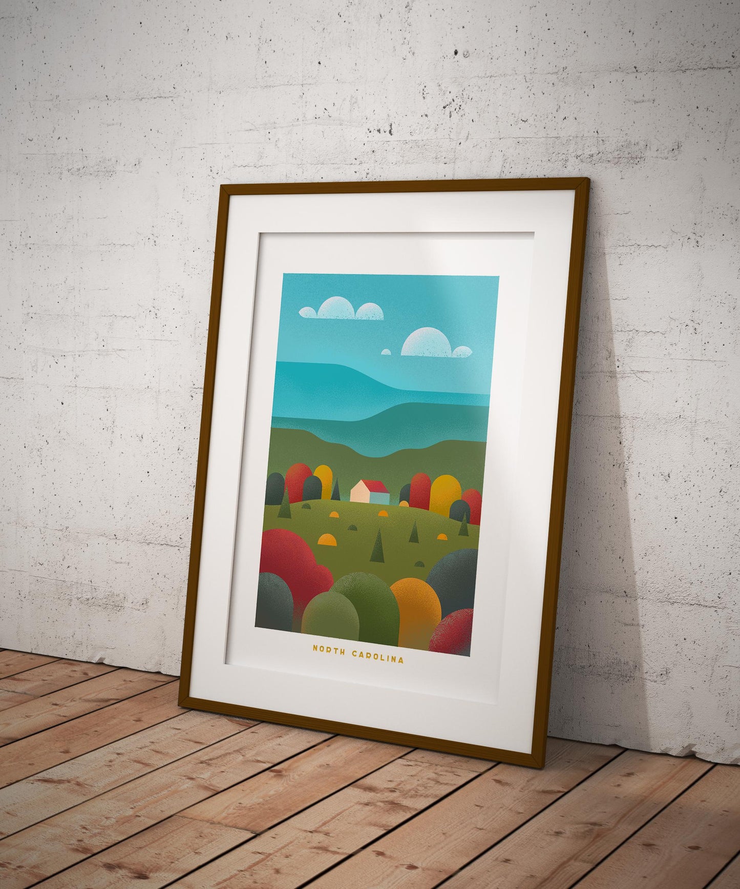 North Carolina Travel Poster Print-Poster-Yesteeyear
