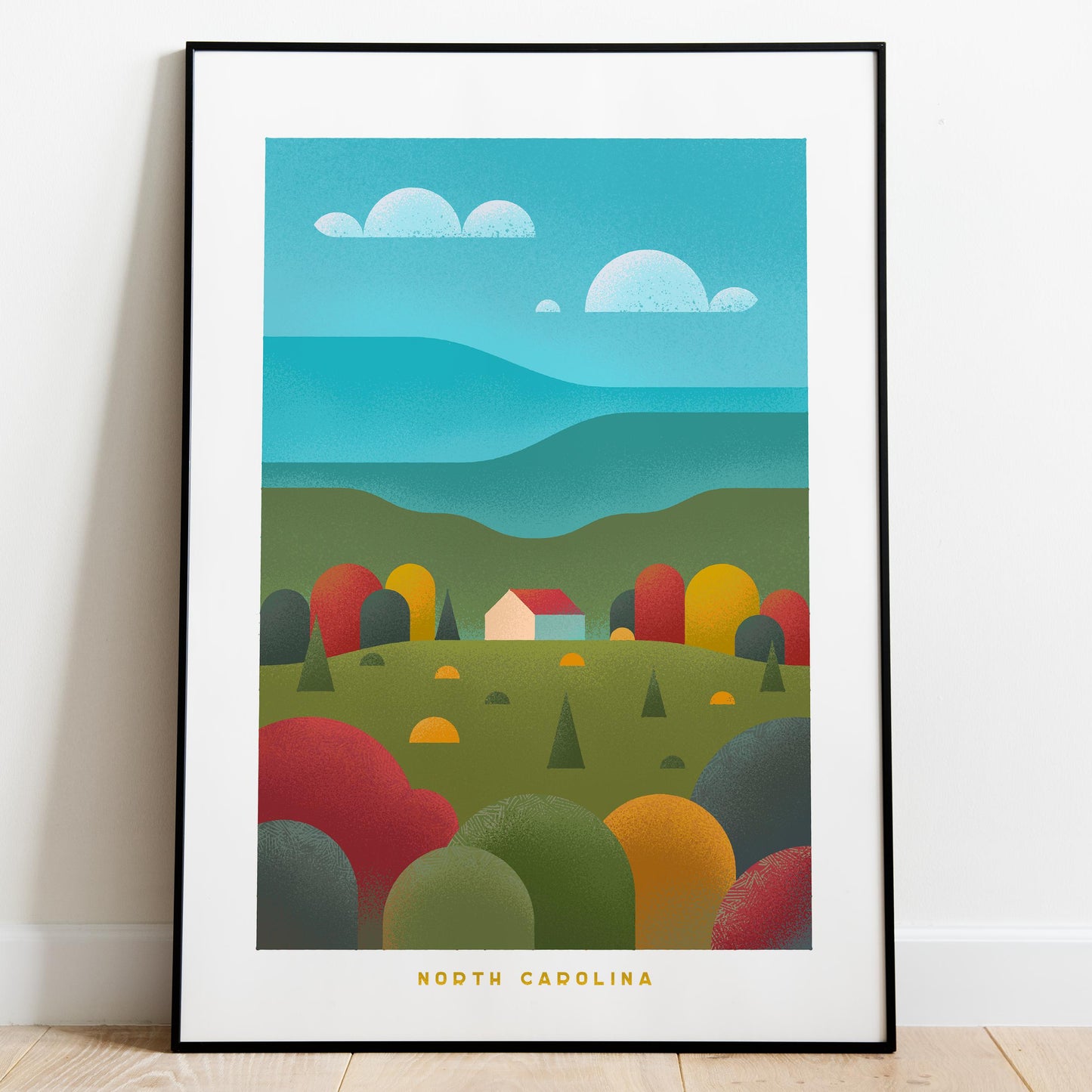 North Carolina Travel Poster Print-Poster-Yesteeyear