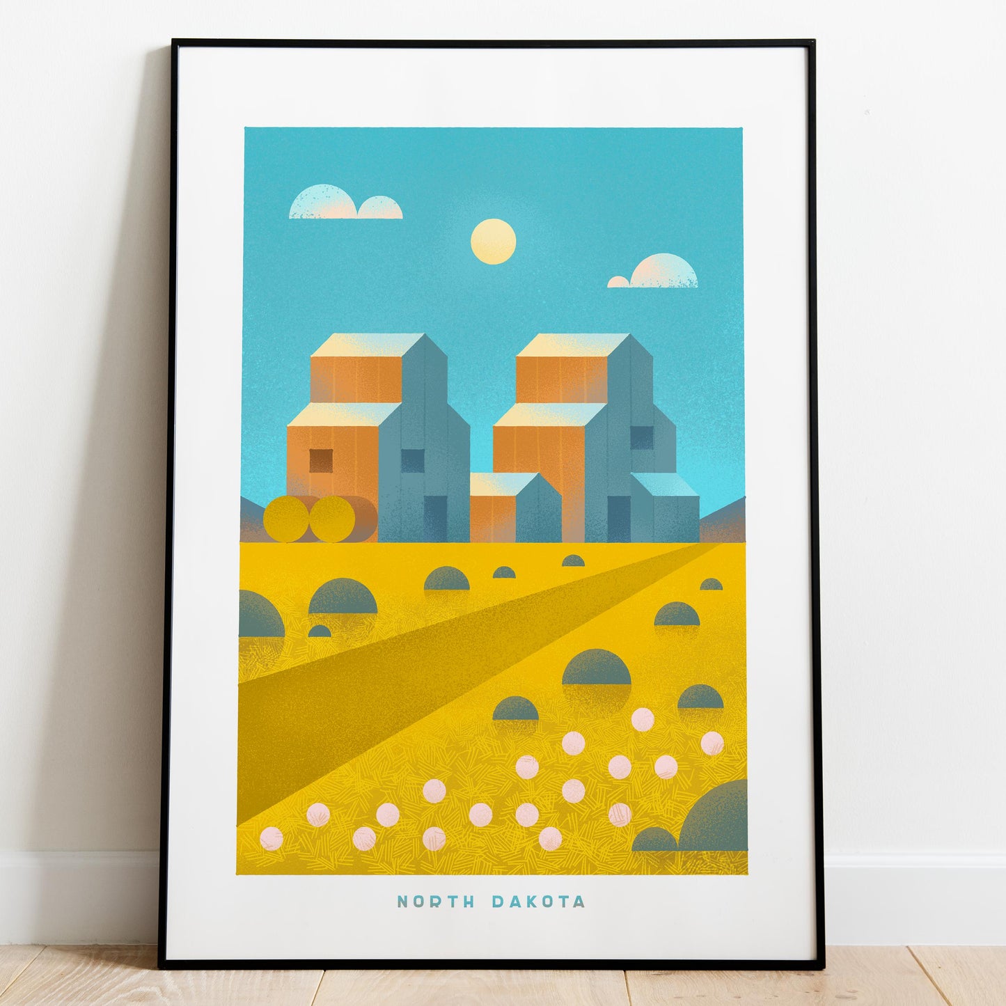 North Dakota Travel Poster Print-Poster-Yesteeyear