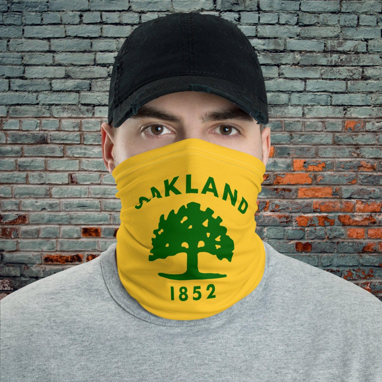 Oakland California Flag Neck Gaiter-Neck Gaiter-Yesteeyear