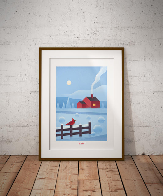 Ohio Travel Poster Print-Poster-Yesteeyear